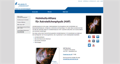 Desktop Screenshot of hap-astroteilchen.de