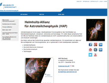 Tablet Screenshot of hap-astroteilchen.de